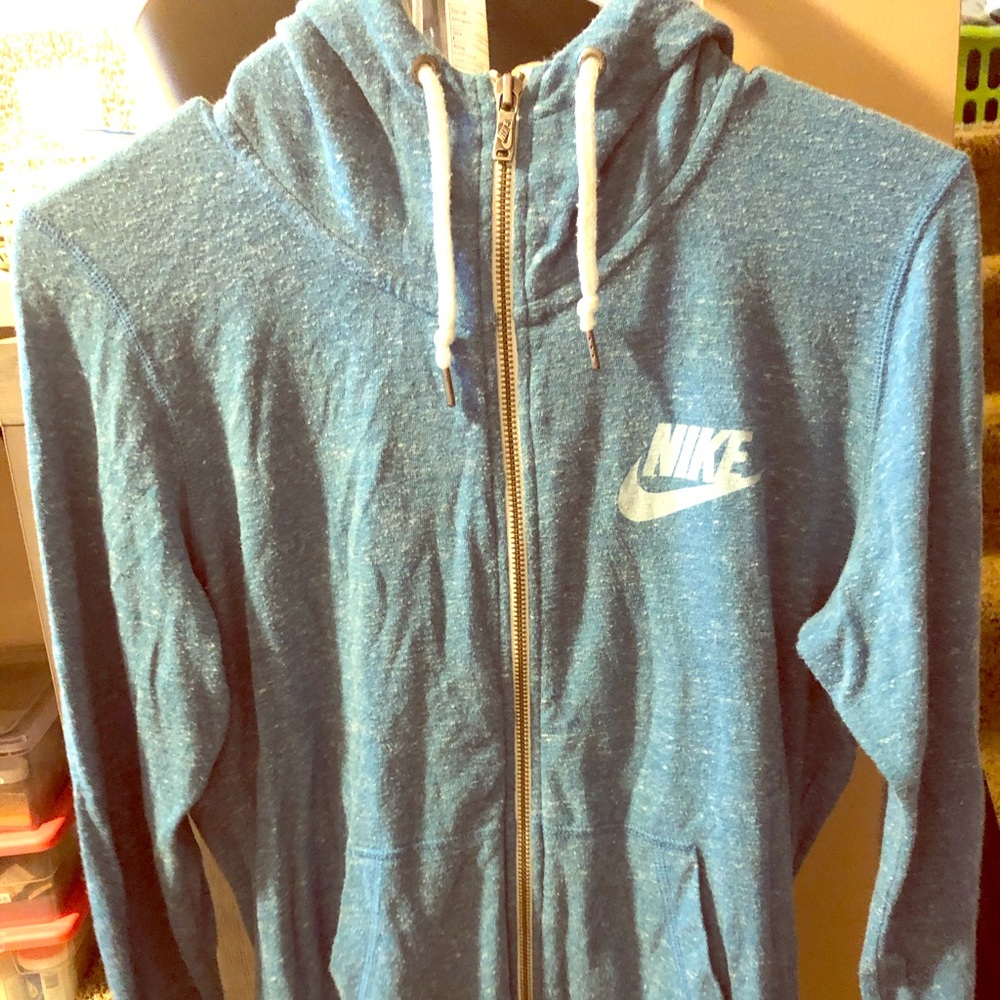 Nike zip-up hooded sweatshirt